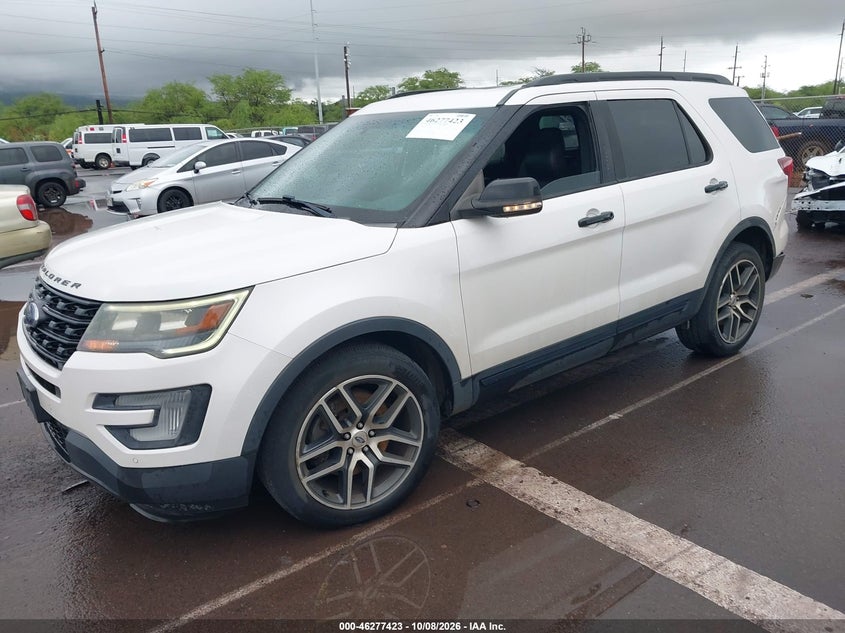 Vin: 1fm5k8gtxhga10595, lot: 46777540, ford explorer sport 20172