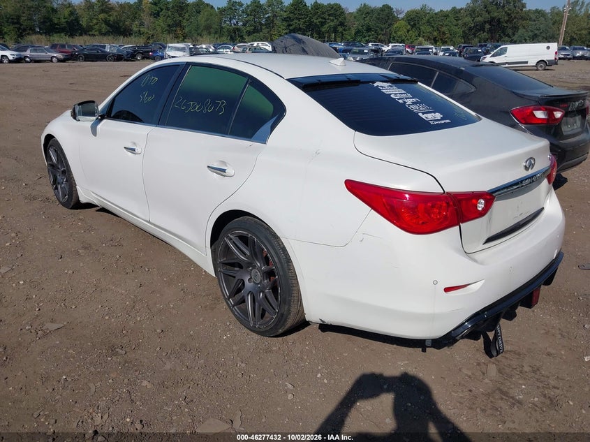 Vin: jn1bv7arxem703138, lot: 46777549, infiniti q50 premium 20143