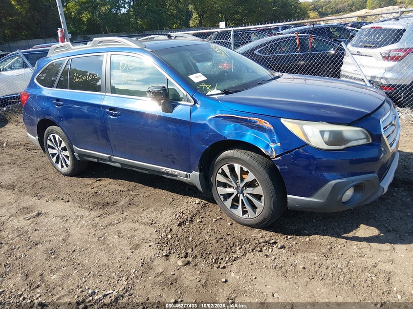 Vin: 4s4bsanc2f3272659, lot: 46777550, subaru outback 2.5i limited 20151