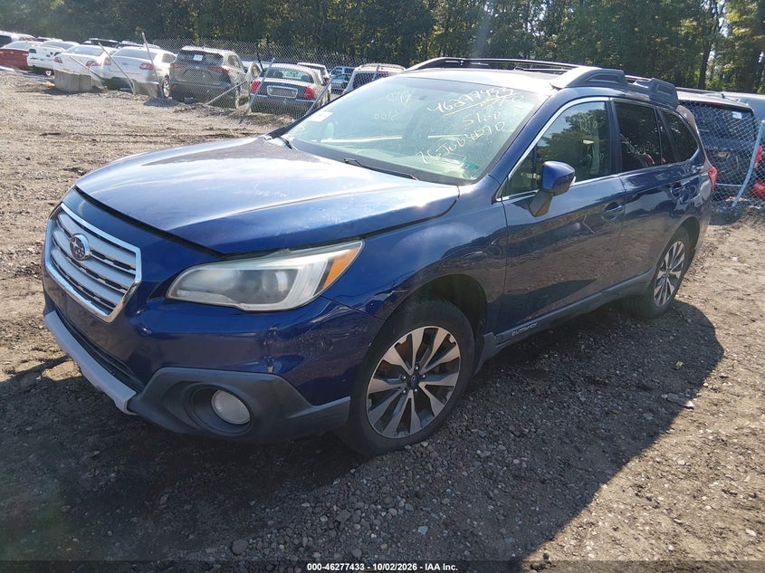 Vin: 4s4bsanc2f3272659, lot: 46777550, subaru outback 2.5i limited 20152