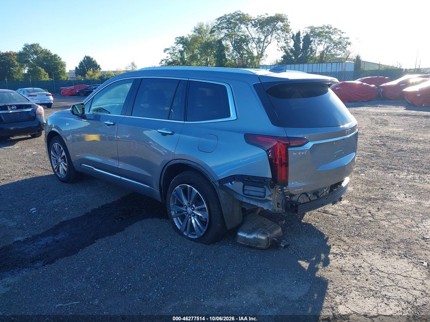 Vin: 1gykpdrs0sz139618, lot: 46777631, cadillac xt6 awd premium luxury 20253