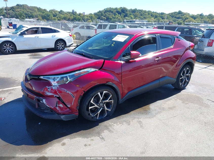 2019 Toyota C-Hr Xle, Левый перёд, IAAI, VIN JTNKHMBX7K1049871 — фото 2