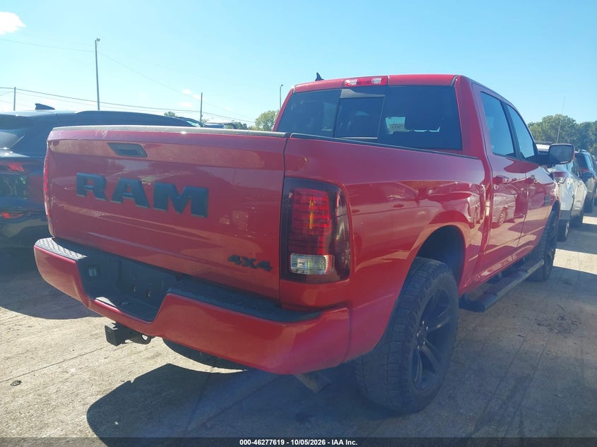 Vin: 1c6rr7mg7hs795455, lot: 46777765, ram 1500 night  4x4 5'7 box 20174