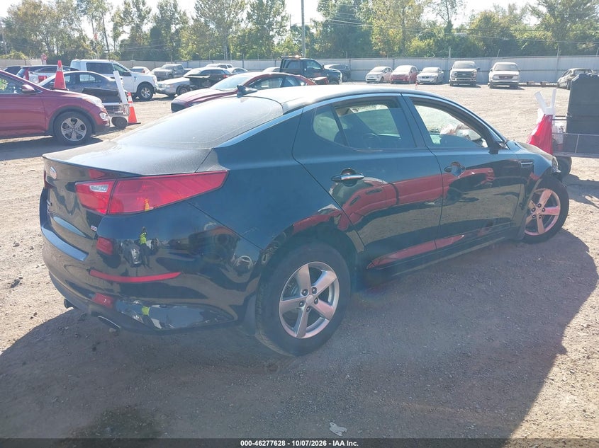 Vin: 5xxgm4a76eg307488, lot: 46777774, kia optima lx 20144