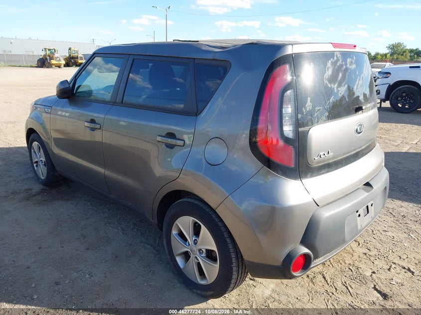 Vin: kndjn2a21f7177092, lot: 46777870, kia soul 20153