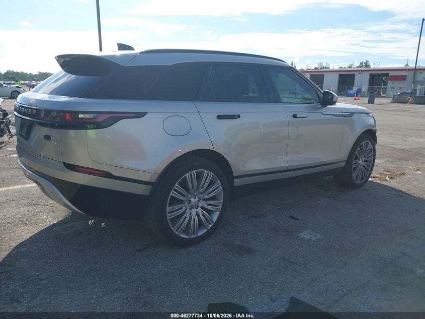 Vin: salyb2rx8ja758567, lot: 46777880, land rover range rover velar p250 s 20184