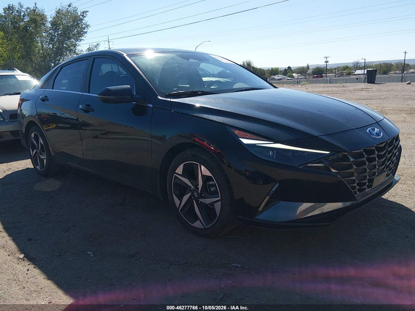 Vin: kmhlp4ag9pu476001, lot: 46777912, hyundai elantra limited 2023 img_1