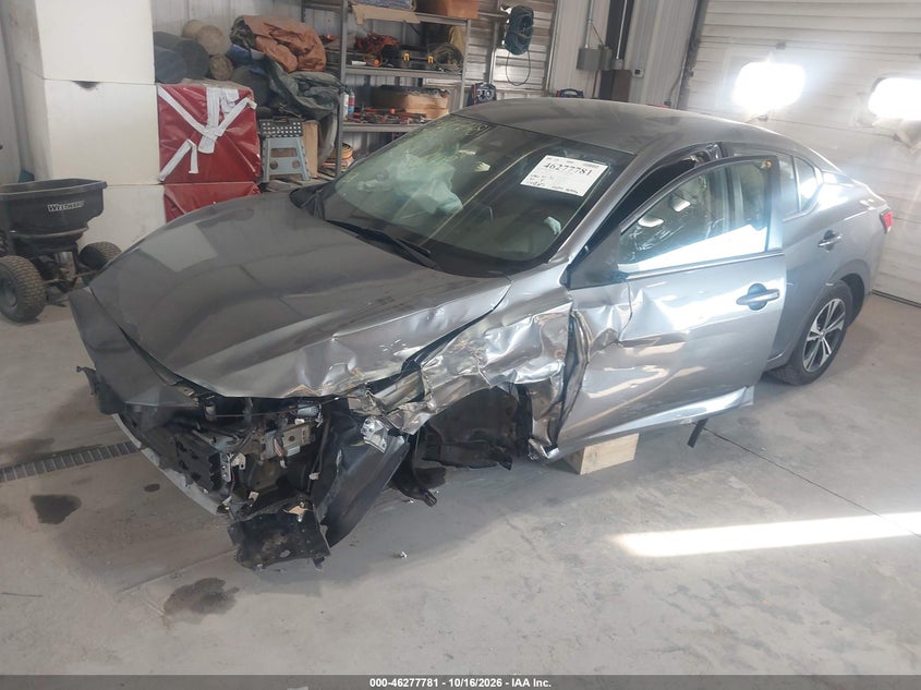 Vin: 3n1ab8cv9ny254276, lot: 46777927, nissan sentra sv xtronic cvt 20222