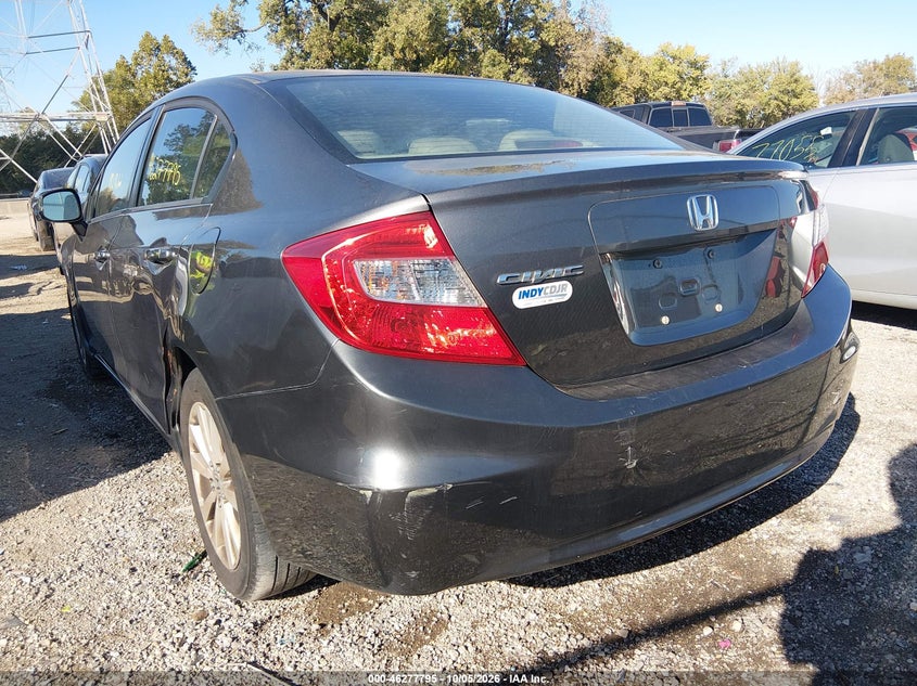 Vin: 19xfb2f97ce314844, lot: 46777941, honda civic ex-l 20123