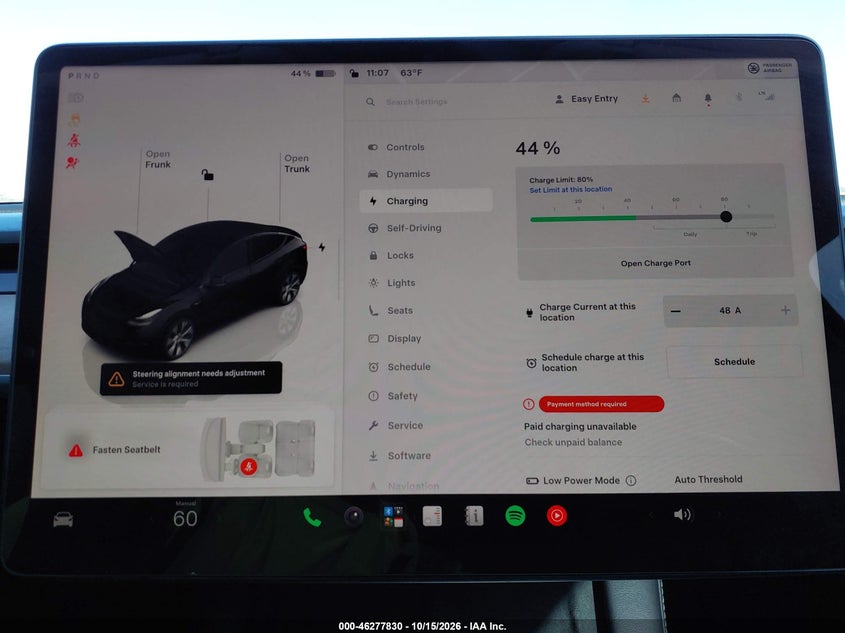 TESLA MODEL Y 2023 VIN 7SAYGDEEXPA027342