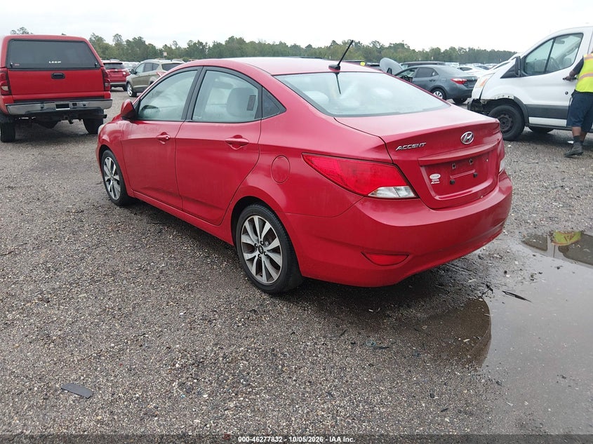 Vin: kmhct4ae7hu348612, lot: 46777978, hyundai accent value edition 20173