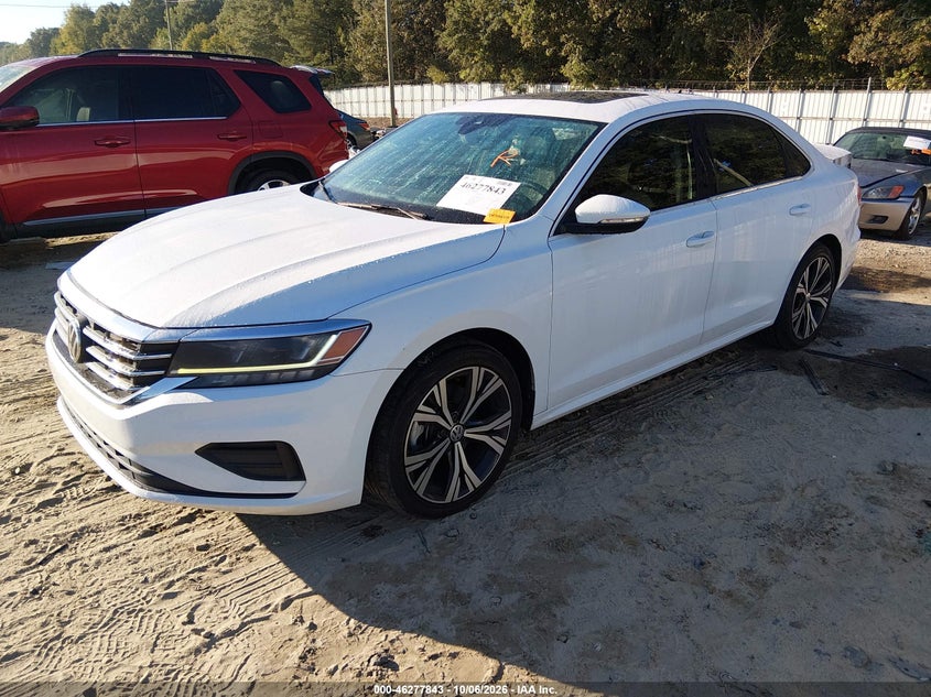 Vin: 1vwsa7a35mc017076, lot: 46777989, volkswagen passat 2.0t se 20212