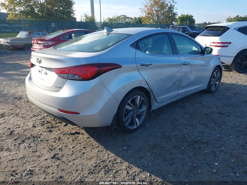Vin: kmhdh4ae5fu425447, lot: 46778137, hyundai elantra limited 20154