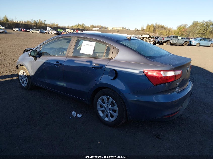 Vin: knadm4a36g6576525, lot: 46778145, kia rio lx 20163