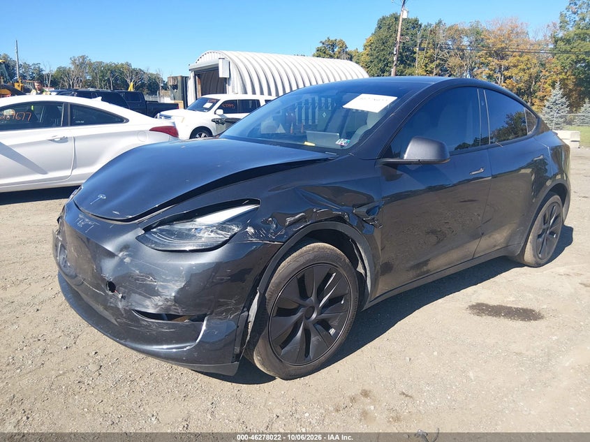 Vin: 7saygded8sf266309, lot: 46778168, tesla model y long range dual motor rear-wheel drive 20252