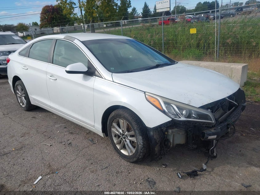 Vin: 5npe24af2gh366131, lot: 46778176, hyundai sonata se 20161