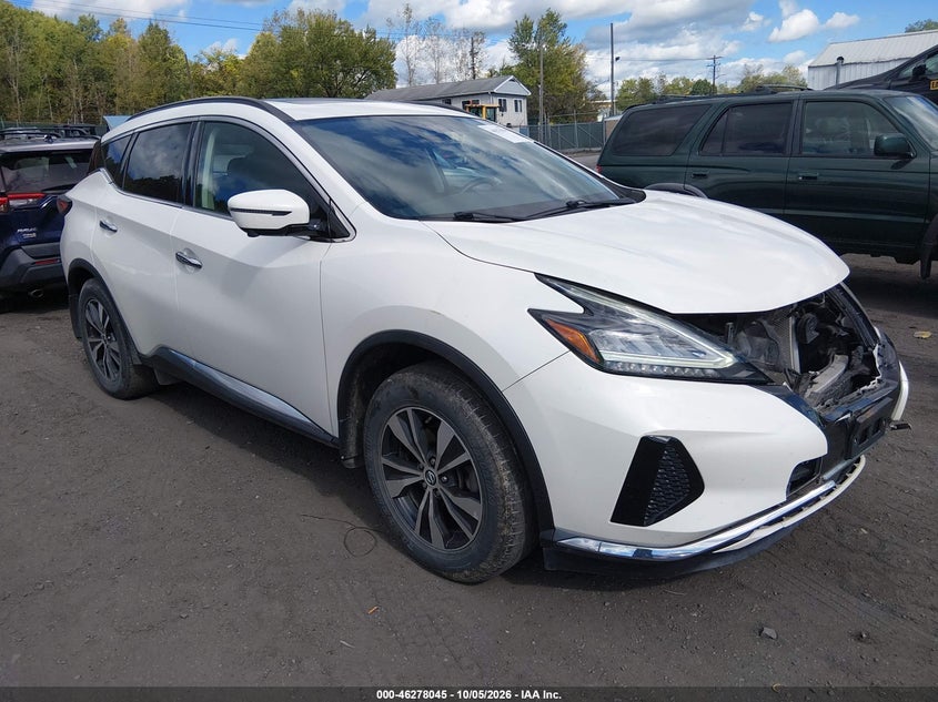 2020 Nissan Murano Sv Intelligent Awd, Front, IAAI, VIN 5N1AZ2BS9LN101903