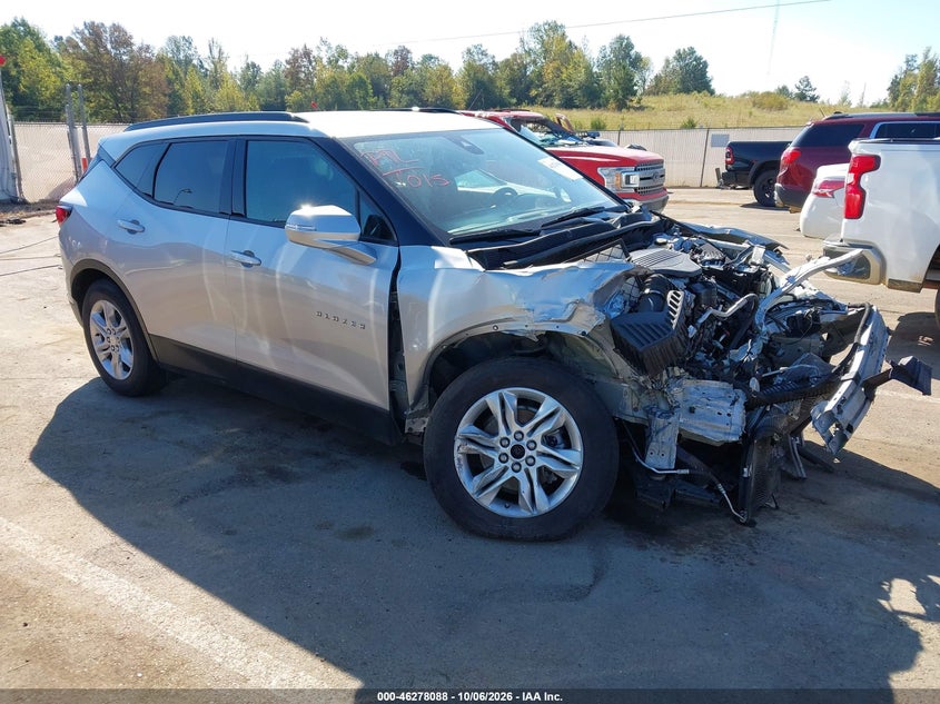 Vin: 3gnkbdrsxms513177, lot: 46778234, chevrolet blazer fwd 3lt 20211