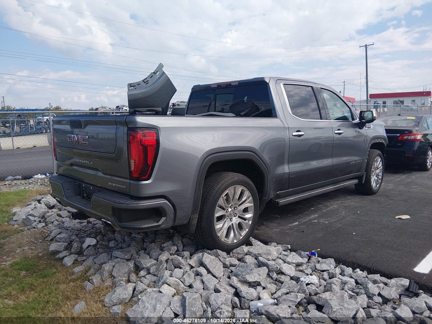 Vin: 1gtu9fel7lz176010, lot: 46778255, gmc sierra 1500 4wd  short box denali 20204