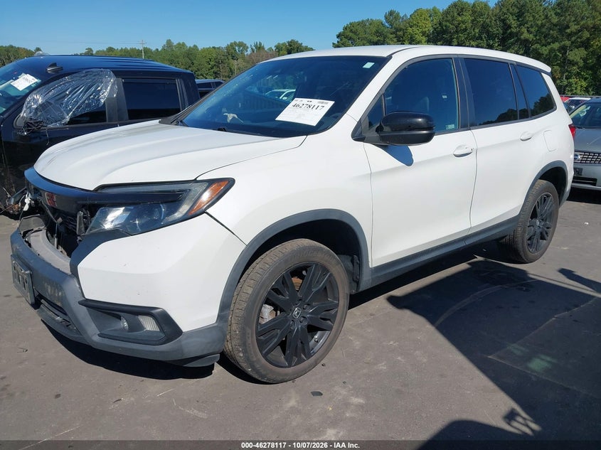 Vin: 5fnyf8h29mb016162, lot: 46778263, honda passport awd sport 20212
