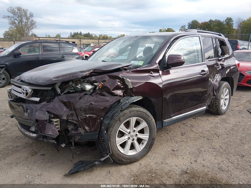 Vin: 5tdbk3eh8ds276819, lot: 46778271, toyota highlander se v6 20132