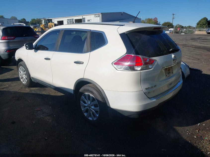 Vin: jn8at2mt6gw026870, lot: 46778287, nissan rogue s 20163