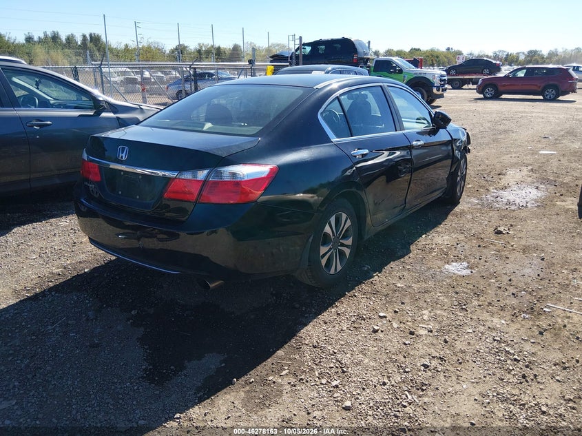 Vin: 1hgcr2f3xea034241, lot: 46778309, honda accord lx 20144