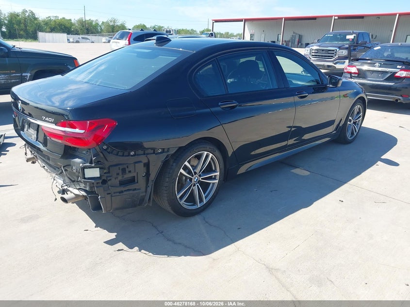 Vin: wba7e2c50hg739209, lot: 46778314, bmw 740i 20174