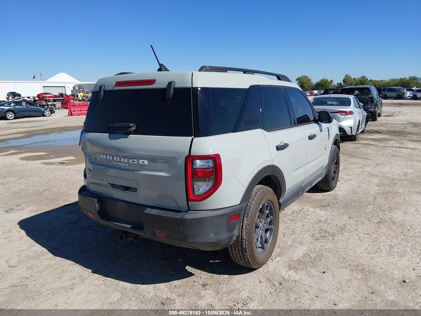 Vin: 3fmcr9b67nre07986, lot: 46778329, ford bronco sport big bend 20224