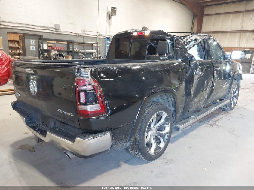 Vin: 1c6srfkt7nn444616, lot: 46778362, ram 1500 limited longhorn  4x4 5'7 box 20224