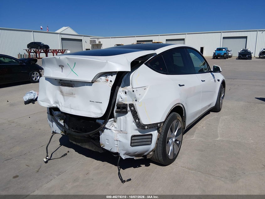 Vin: 7saygdee5nf318069, lot: 46778456, tesla model y long range dual motor all-wheel drive 20224
