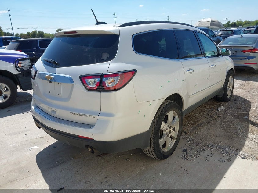 Vin: 1gnkrjkdxgj274709, lot: 46778469, chevrolet traverse ltz 20164