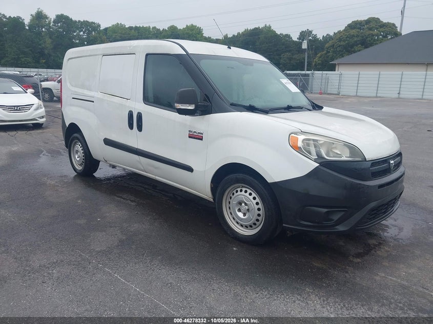 Vin: zfberfat6g6b63515, lot: 46778478, ram promaster city tradesman 20161