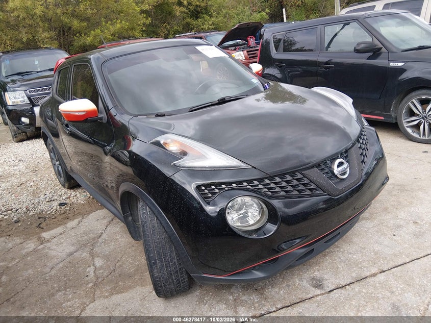 Vin: jn8af5mr9ft506088, lot: 46778563, nissan juke sv 20151