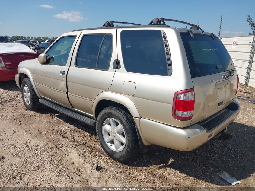 NISSAN PATHFINDER 2001 VIN JN8DR07X21W505888
