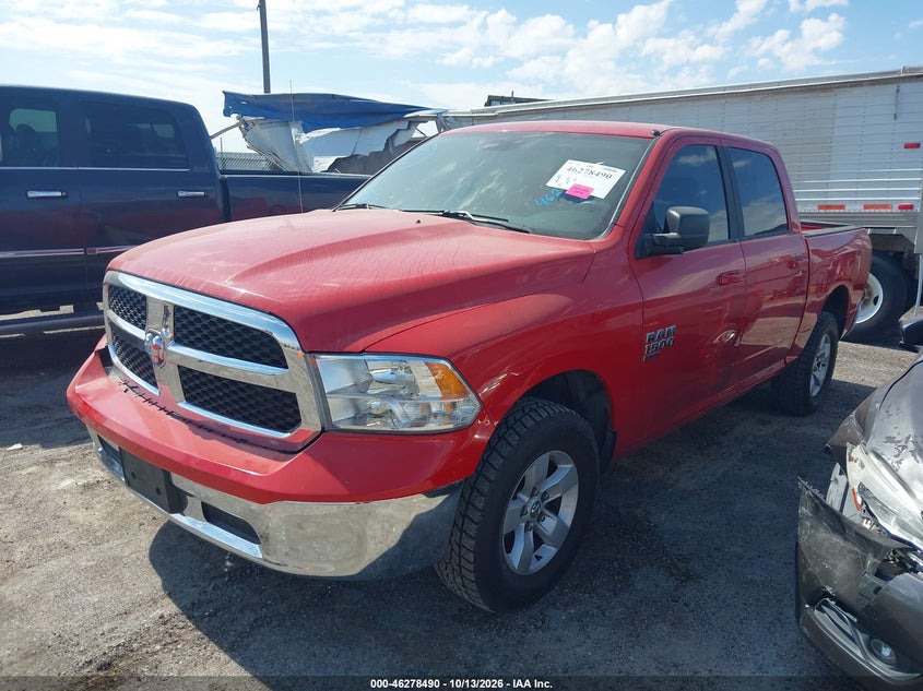 Vin: 1c6rr7lgxms543954, lot: 46778636, ram 1500 classic slt  4x4 5'7 box 20212