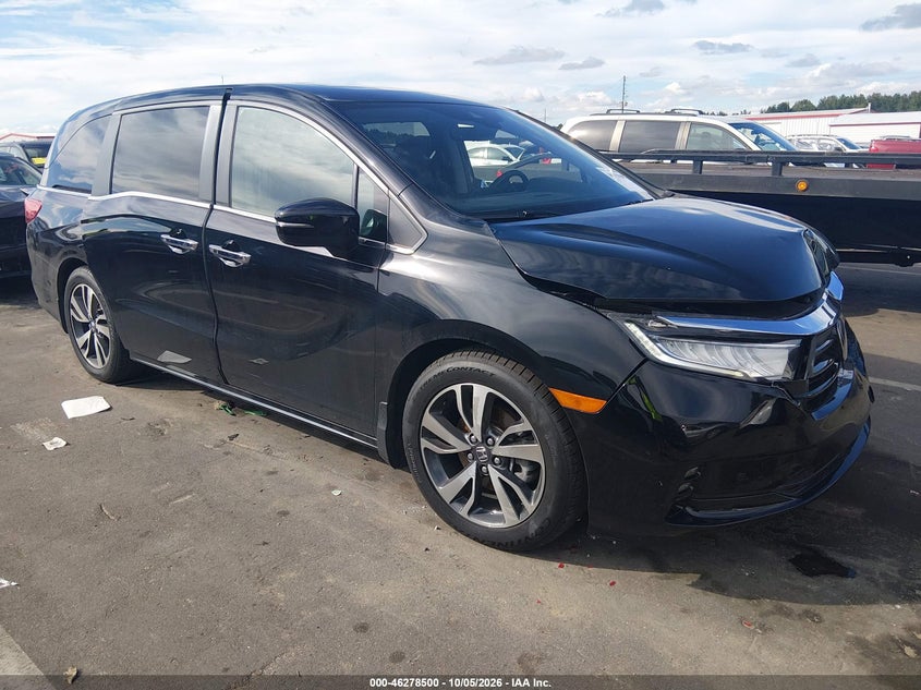 Vin: 5fnrl6h8xnb028893, lot: 46778646, honda odyssey touring 20221