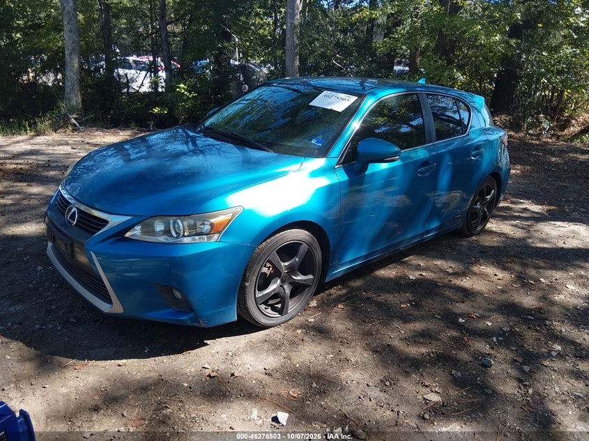 Vin: jthkd5bh1e2177695, lot: 46778649, lexus ct 200h 20142