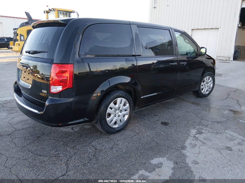 Vin: 2c4rdgbg7kr500292, lot: 46778668, dodge grand caravan se 20194