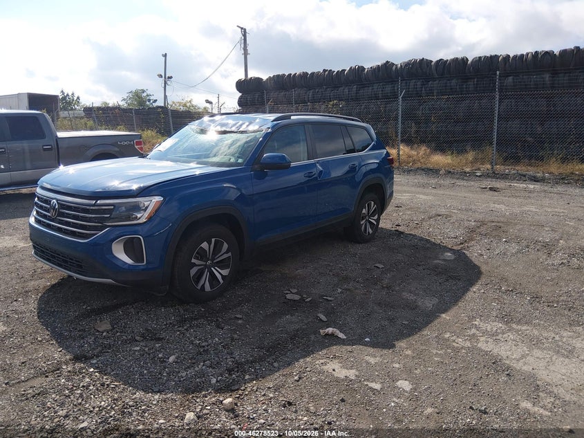 Vin: 1v2lr2ca6sc545669, lot: 46778669, volkswagen atlas 2.0t se 20252