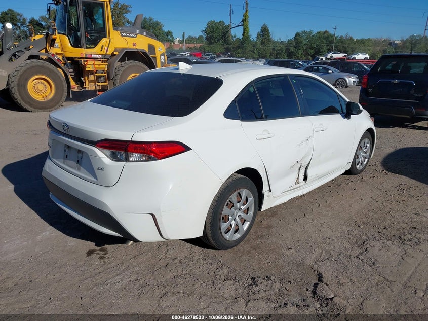 Vin: jtdeprae0lj038049, lot: 46778679, toyota corolla le 20204