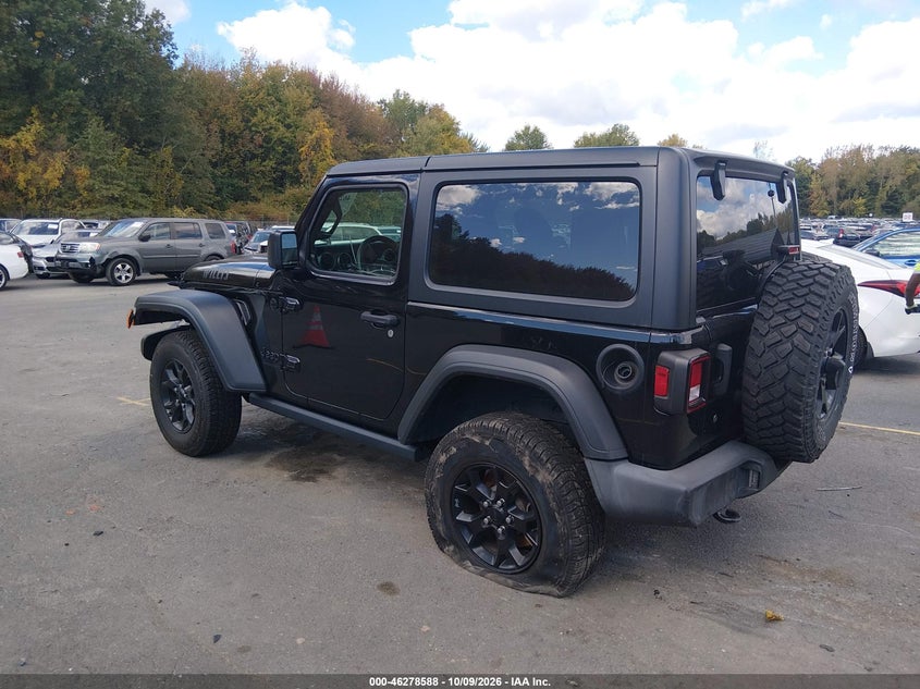 Vin: 1c4gjxan2mw640681, lot: 46778734, jeep wrangler willys sport 4x4 20213
