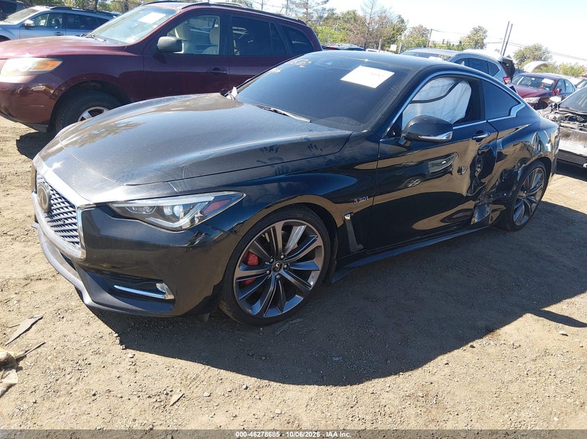Vin: jn1fv7el3km440297, lot: 46778831, infiniti q60 3.0t red sport 400 20192