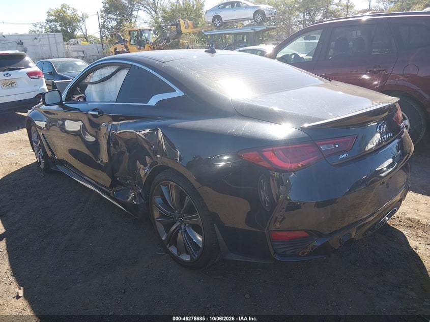 Vin: jn1fv7el3km440297, lot: 46778831, infiniti q60 3.0t red sport 400 20193
