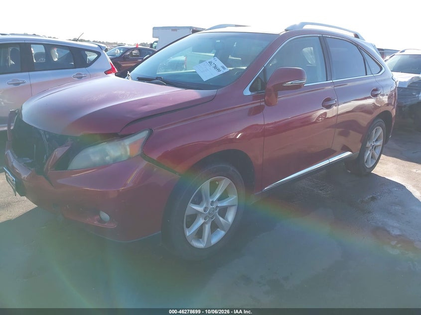 Vin: jtjzk1ba5a2405111, lot: 46778845, lexus rx 350 20102