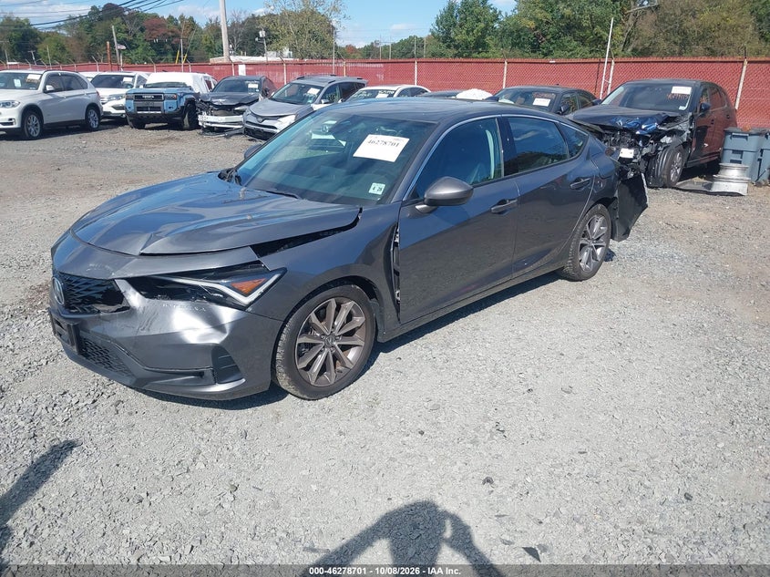 2023 Acura Integra, Front & Rear, IAAI, VIN 19UDE4H23PA019177 — photo 2