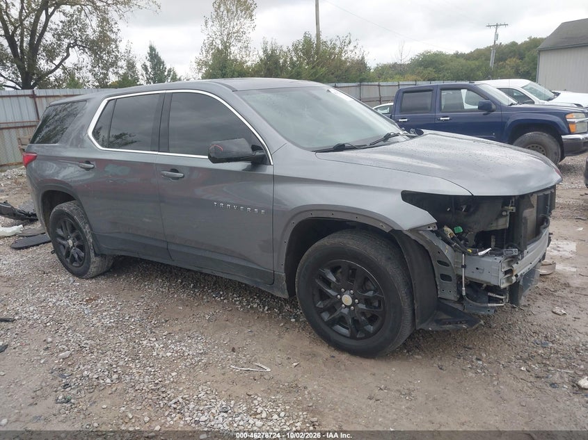 Vin: 1gnerfkw9lj256787, lot: 46778870, chevrolet traverse fwd ls 20201