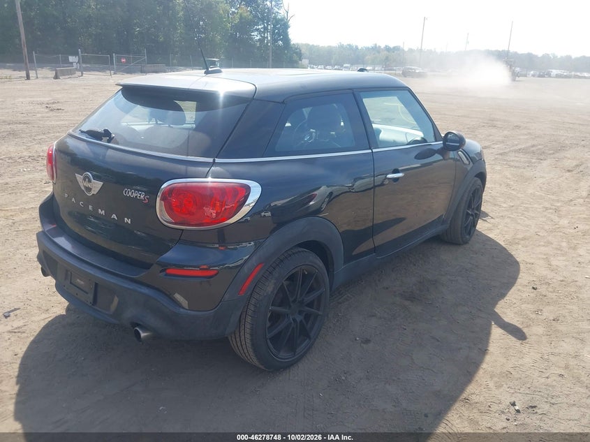 Vin: wmwss5c53dwn49098, lot: 46778894, mini paceman cooper s 20134