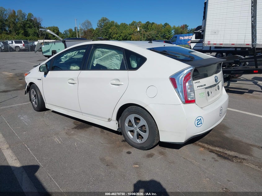 Vin: jtdkn3duxe0363180, lot: 46778896, toyota prius two 20143