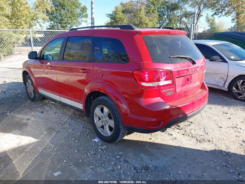 Vin: 3c4pdcbg6ct315195, lot: 46778912, dodge journey sxt 20123